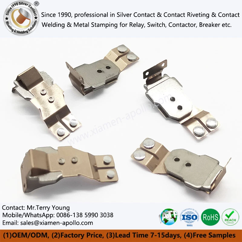 In-Mold Riveting Electrical Contacts In-Mold Riveting Electrical Contacts