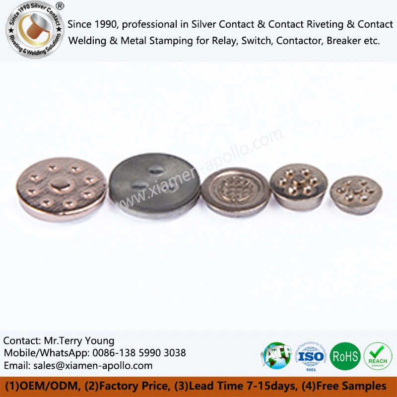 Silver Contact Welded for EV Charging Relay Contactor Silver Contact Welded for EV Charging Relay Contactor